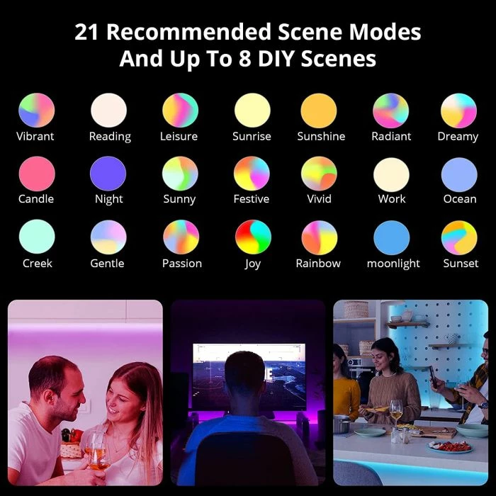 Shirit LED Wi-Fi SONOFF L2-5M 5m IP65, set me telekomandë IR dhe adaptor, RGB