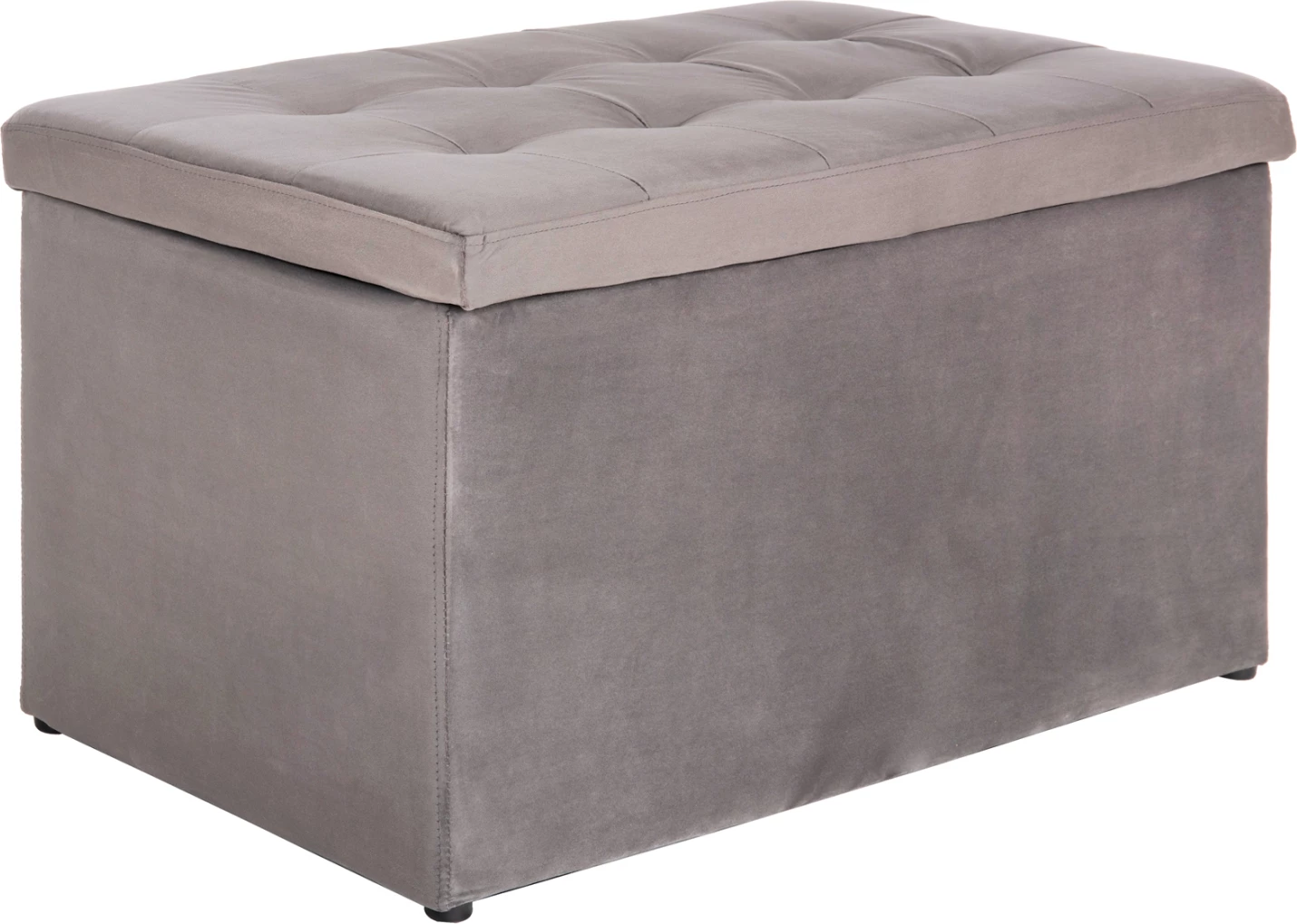 Karrige për bar me hapësirë ruajtjeje PUNK FH279.11, kadife gri, 90x50x50H cm