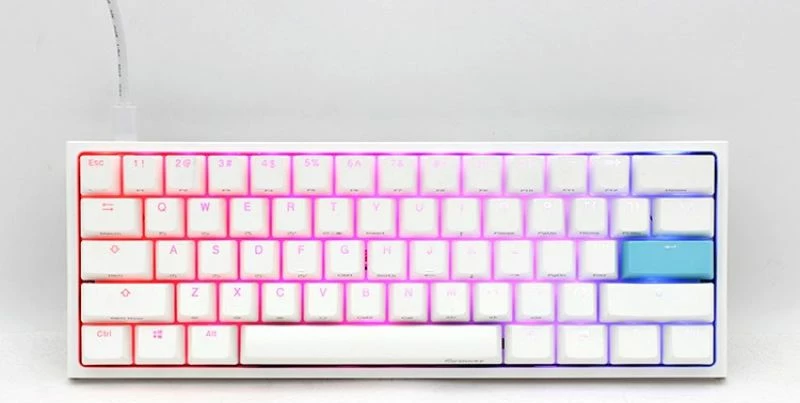 Tastierë mekanike gaming Ducky DKON2061ST, e bardhë