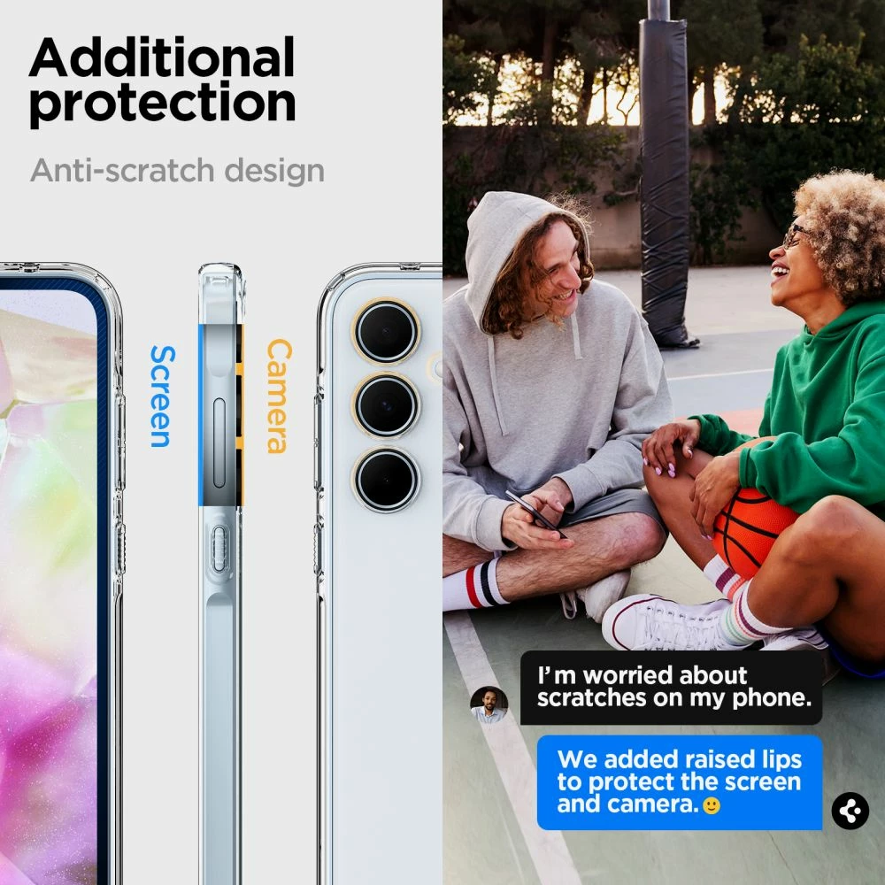Mbështjellës Spigen Ultra Hybrid për Samsung Galaxy A35 5G, Transparent