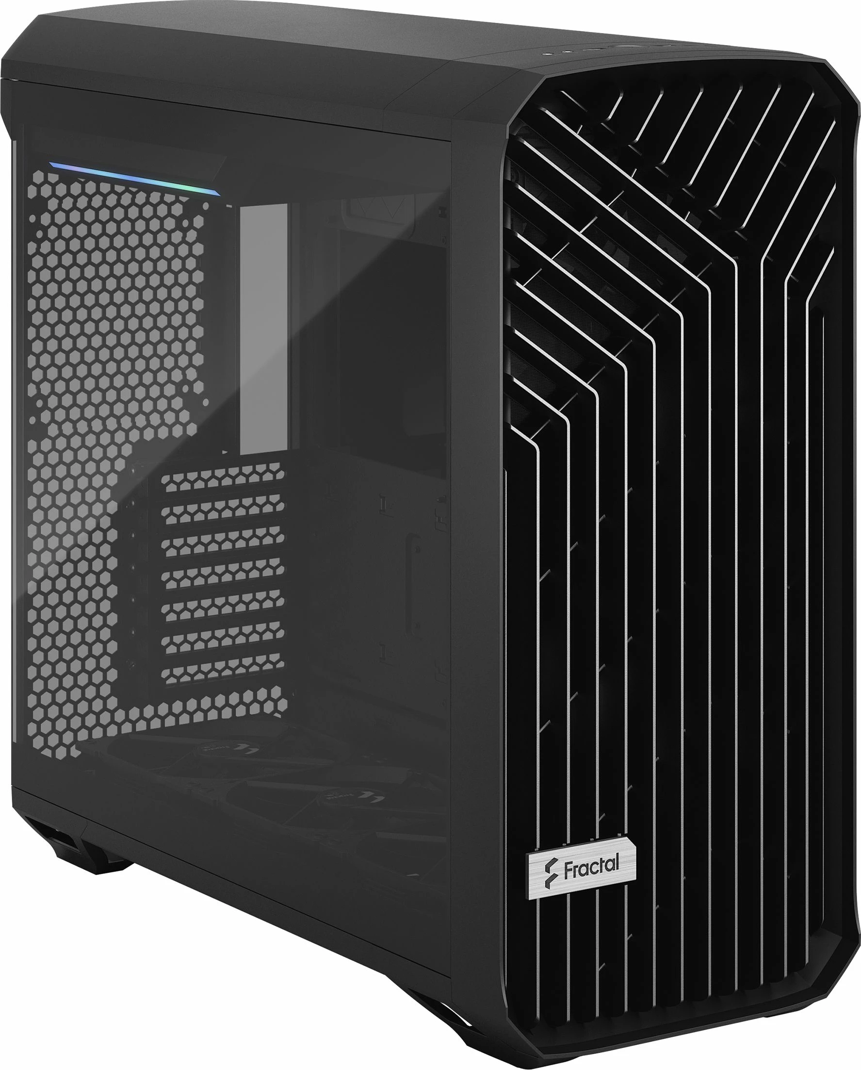 Kasë Fractal Design Torrent TG Light Tint (FD-C-TOR1A-01) Full Tower ATX/eATX, panel xhami të temperuar, 5 ventilatorë, e zezë