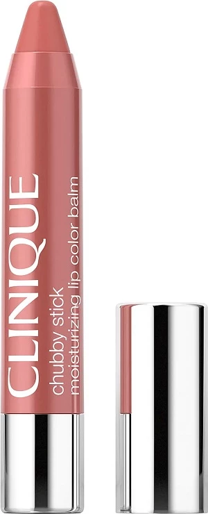 Balsam për buzë me ngjyrë për femra Clinique Chubby Stick Moisturizing Lip Balm Plushest Pink 3g