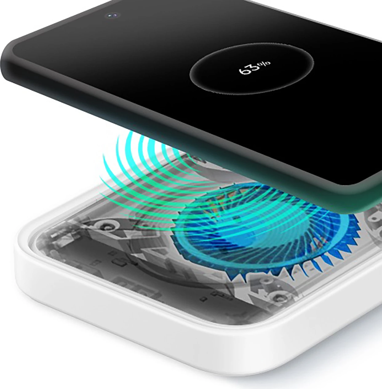 Karikues wireless Samsung Wireless Charger Duo EP-P5400TWEGEU, 15W, me kabllo USB-C, i bardhë, set