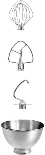 Mikser kuzhine KitchenAid Artisan 5KSM185PSEOB 4.8L, zi (Onyx Black), set me 2 enë
