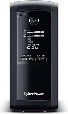UPS CyberPower VP700ELCD, 700VA/390W, Line-Interactive, LCD, 4x Schuko, sine wave, e zezë