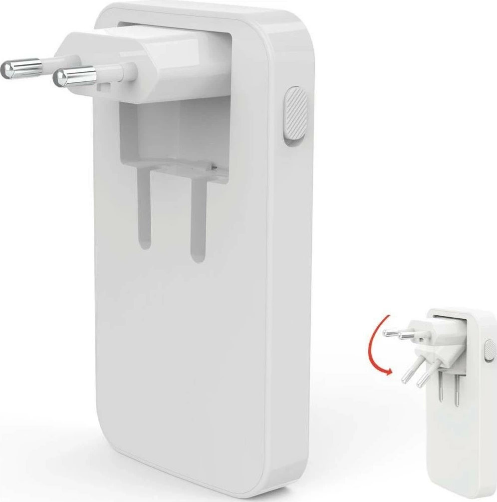 Karikues Hama 65W GaN, 2X USB-C, 1X USB-A, bardhë