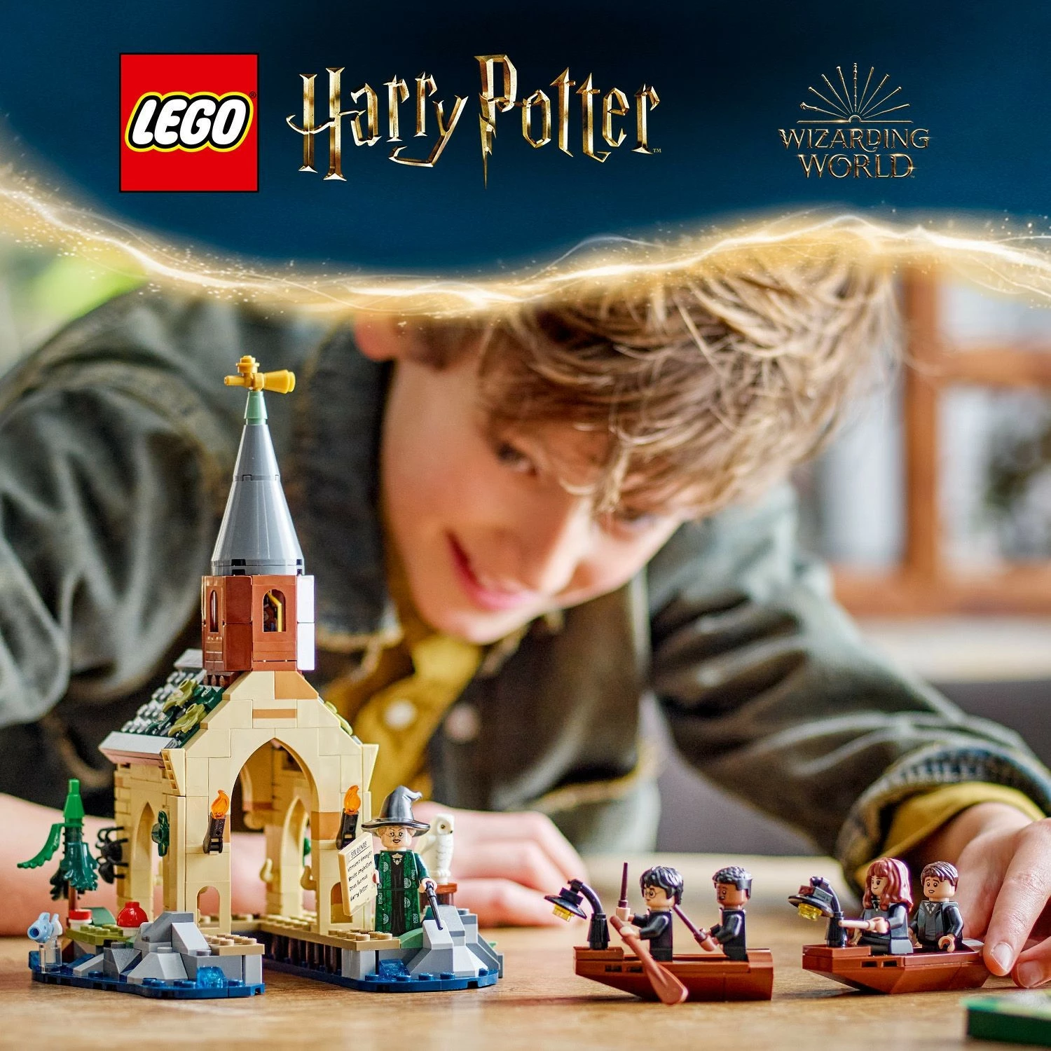 Set ndërtimi LEGO Harry Potter Hogwarts Castle Boathouse 350 pjesë, multingjyrësh