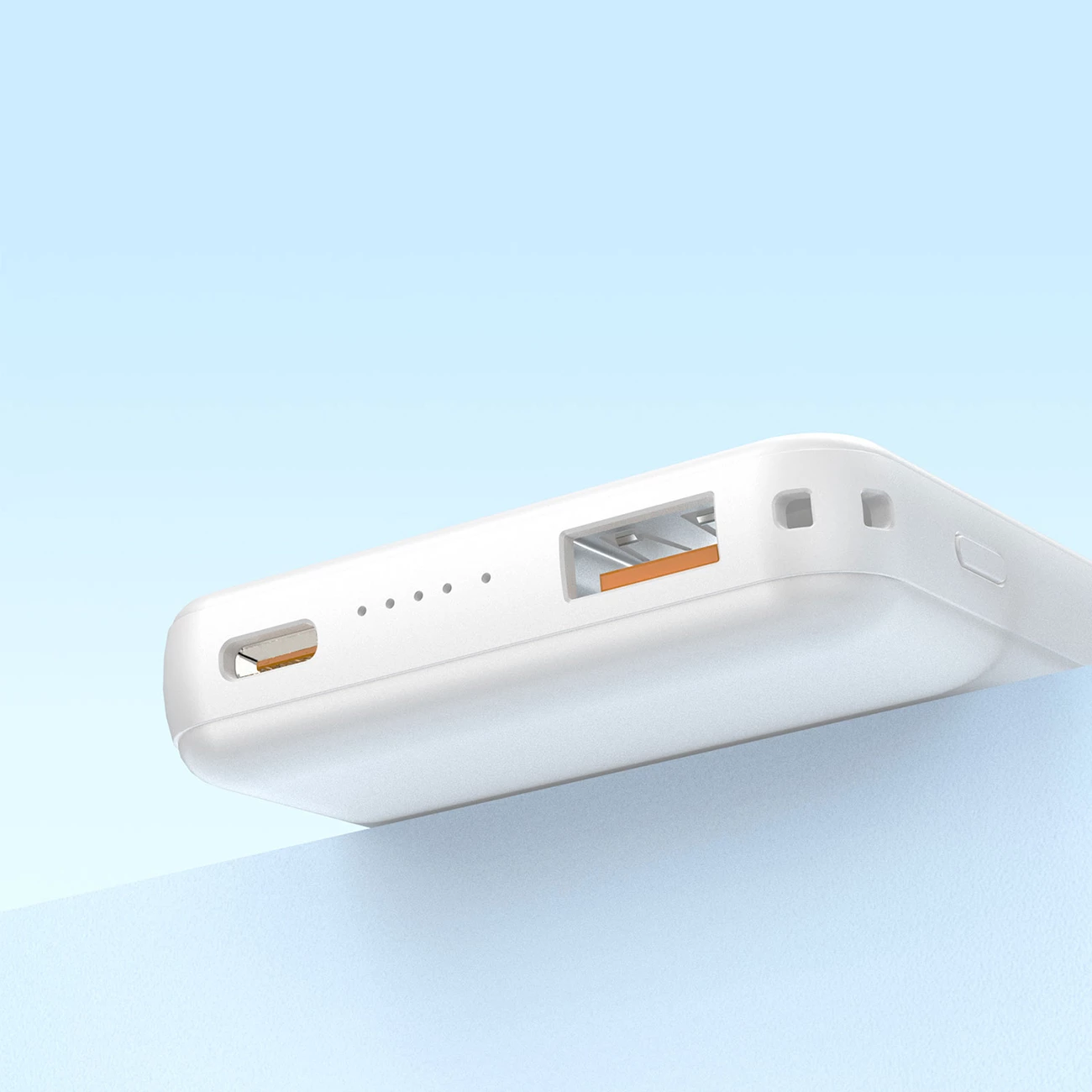 Power bank magnetik Dudao K14S 5000mAh 20W, karikim pa tela 15W, 1x USB-A/1x USB-C, bardhë