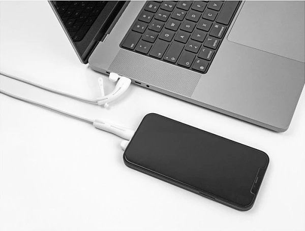 Kapak mbrojtës pluhuri DeLOCK për USB Type-C dhe Apple Lightning, set 2 copë, i bardhë