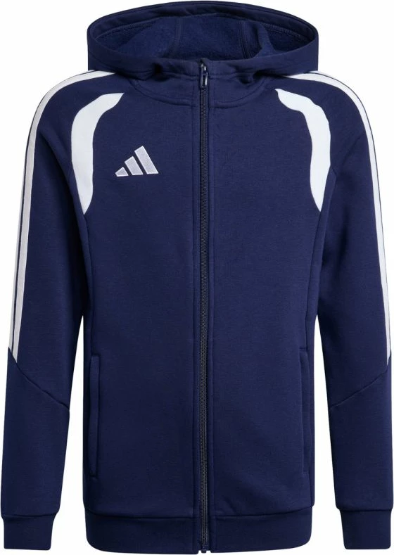 Duks për fëmijë adidas Tiro 26 League Sweat Full Zip KF3322, i kaltër
