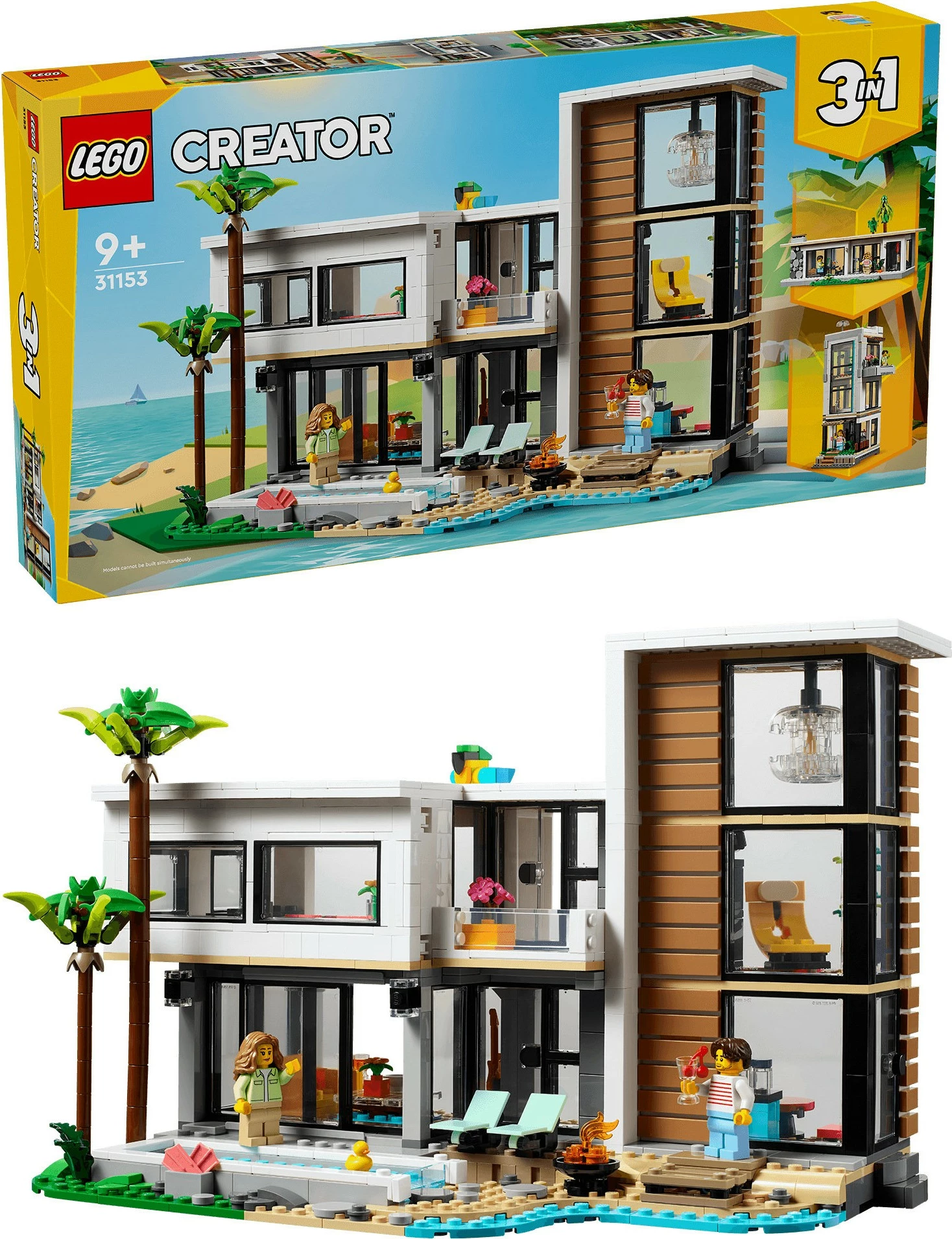 Set ndërtimi LEGO Creator 31153, 3-in-1, 939 pjesë, shumëngjyrësh