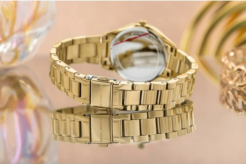 Orë dore set për femra Michael Kors, ari