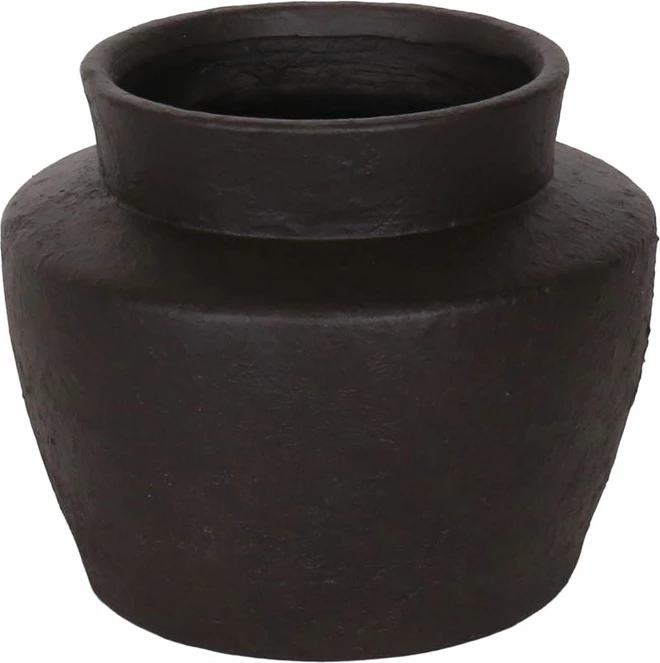 Vazo ARDINE, MgO, e zezë, 40x40x33cm