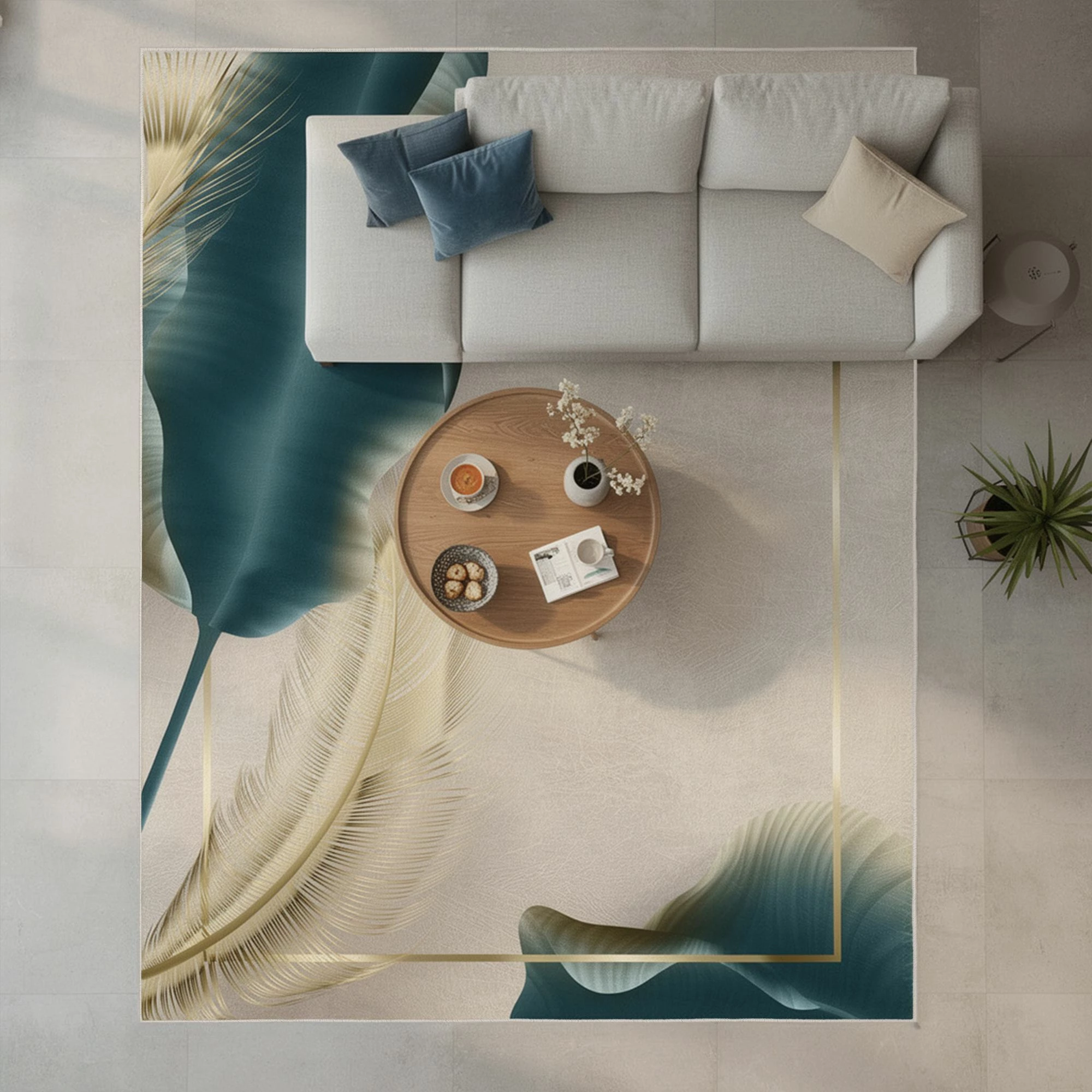 Qilim Velvet Conceptum Hypnose, shumëngjyrësh, 80x120cm, Els2435-2