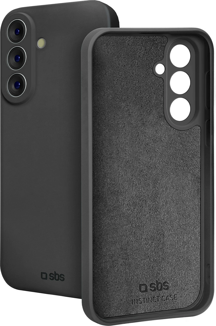 Mbështjellës SBS Instinct për Samsung Galaxy S26+, TPU me mikrofibër, wireless charging, i zi