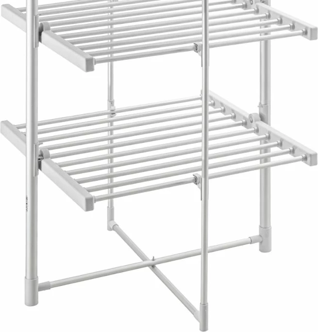 Stendë elektrike tharëse rrobash ADLER AD7829 300W, e palosshme, IP22, argjend/bardhë