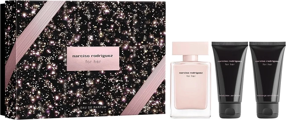 Set Eau de Parfum për femra Narciso Rodriguez For Her, 3x50ml