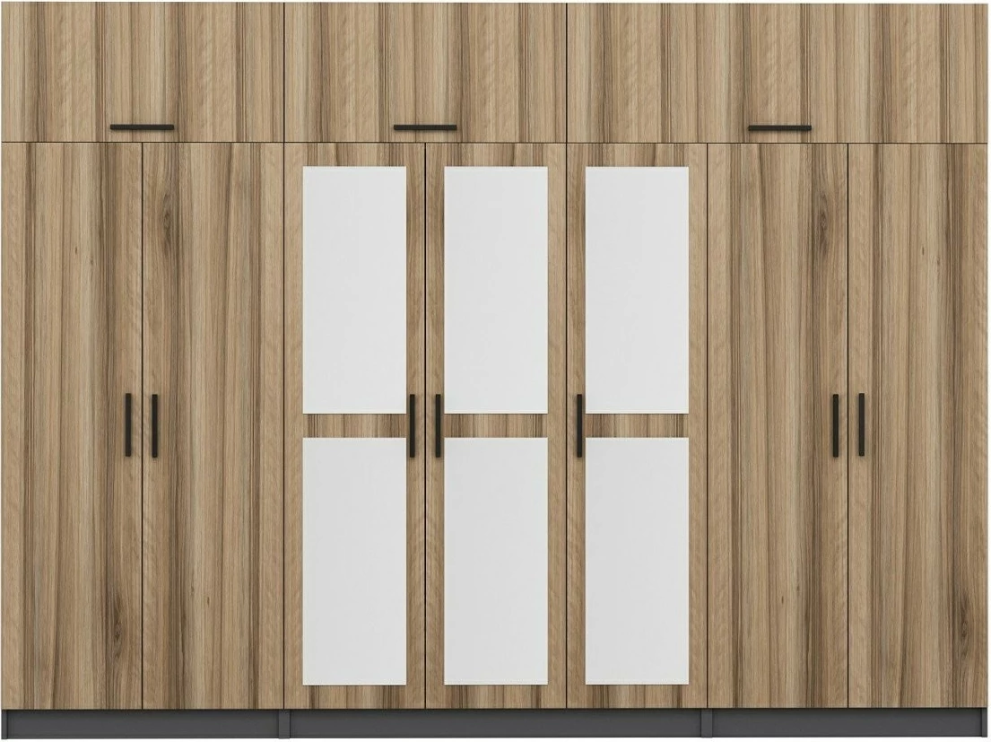 Dollap Skye Decor, ngjyrë arre dhe antracit, Kale - 5217