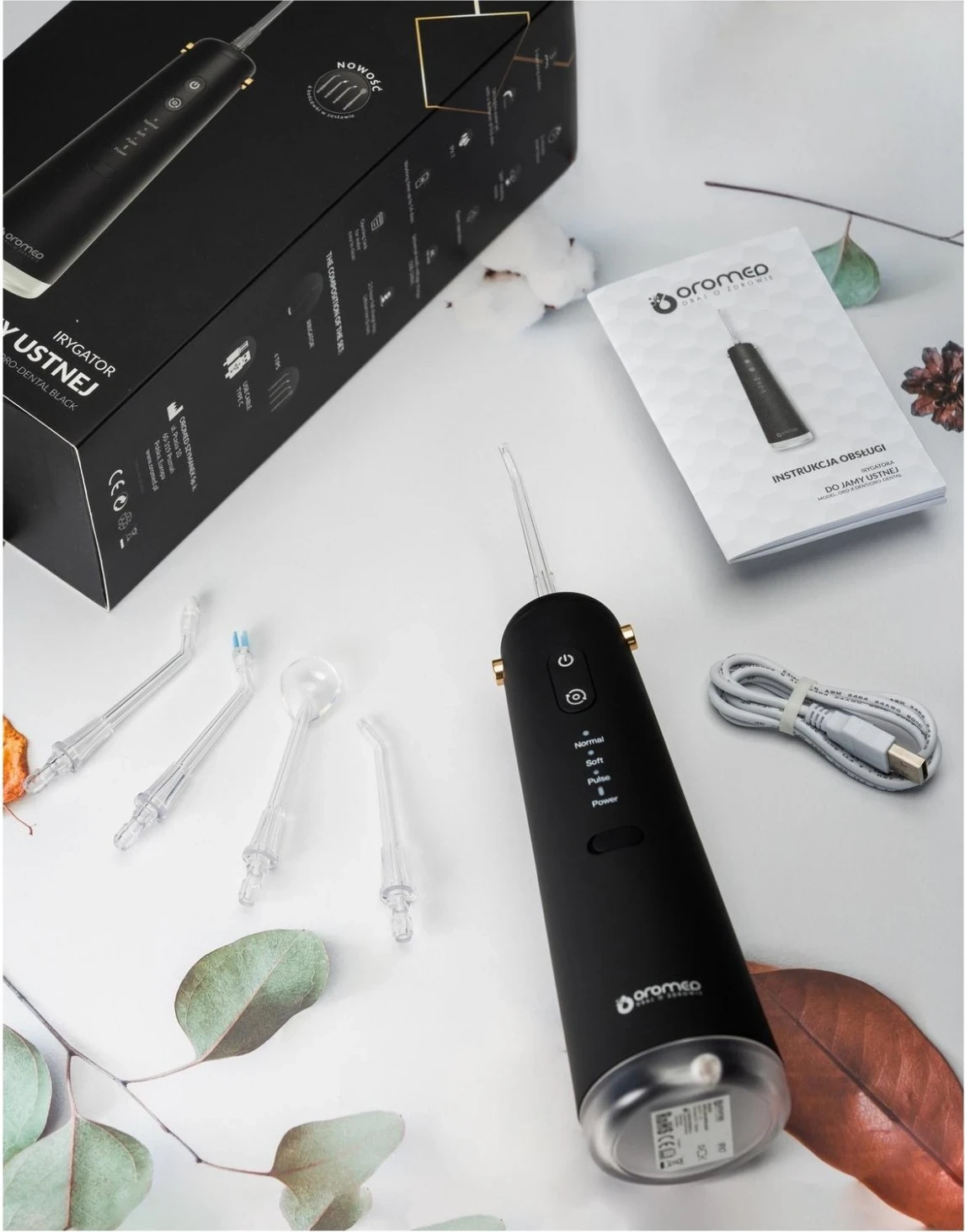 Irrigator dhëmbësh Oromed Oro-Dental, i zi