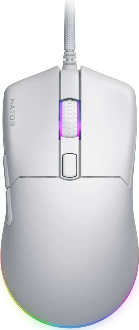 Maus Hator Pulsar 3 Hatcher, RGB, me kabllo, i bardhë