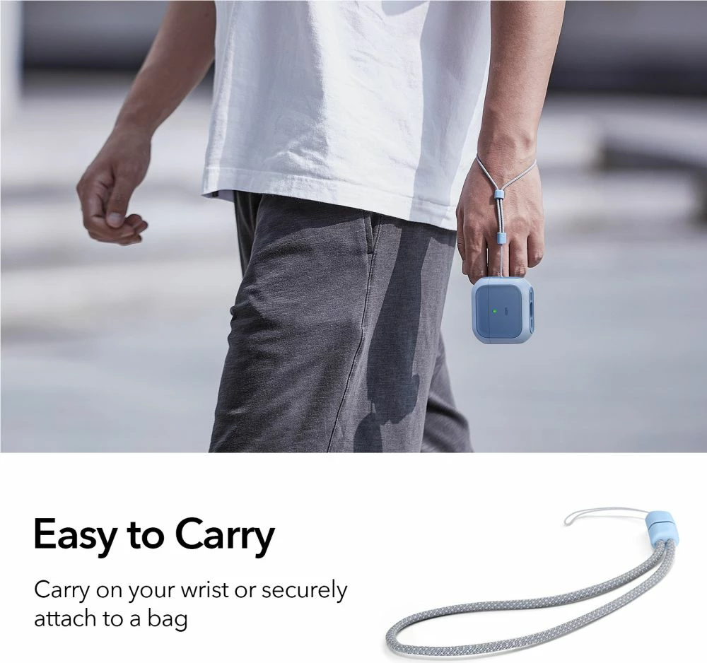 Mbështjellës ESR Orbit HaloLock për AirPods 4, MagSafe, Blu