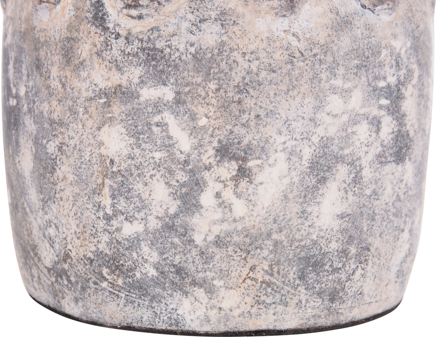 Vazo dekorative tavoline, terrakote, ngjyrë gri, VERMO FH4392, 20x19cm