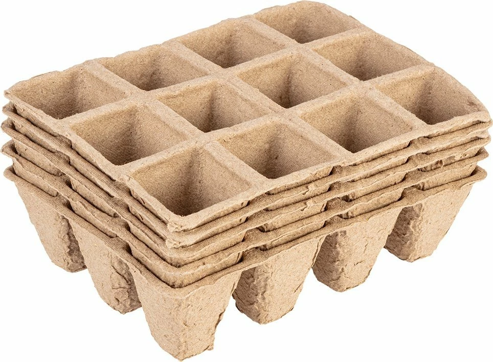 Tabakë fidanishte Verto Small 3x4 (12 vrima) 16 x 12 x 4.5 cm, set 5 copë