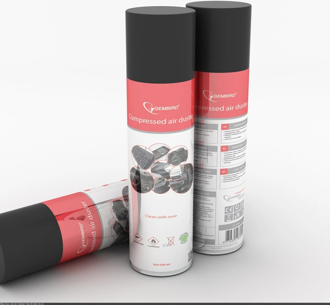 Ajër i kompresuar Gembird CK-CAD-FL600-01, 600 ml