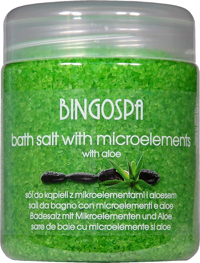 Kripë për banjë BingoSpa me mikroelemente dhe Aloe Vera, 550g