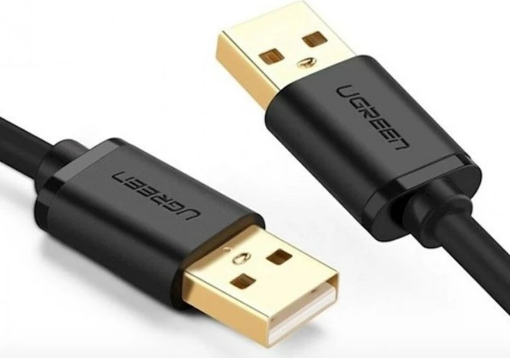 Kabllo USB UGREEN 10311, USB 2.0, 2m, E zezë, Gold