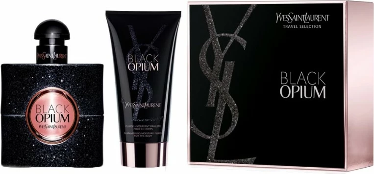 Set Eau De Parfum & Locion trupi Yves Saint Laurent Black Opium, 50 & 50 ml