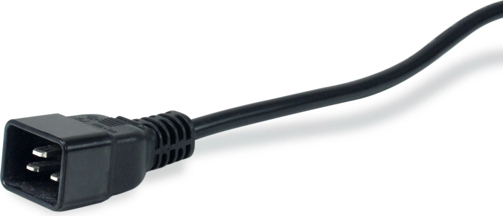 PDU Equip 8-portë, 6x C13 + 2x C19, 1U, alumini, zi