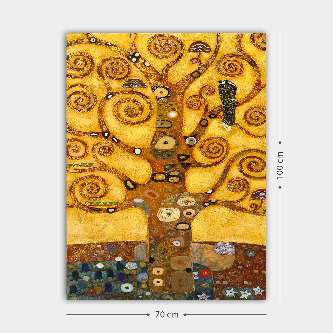 Pikturë dekorative në kanavacë Wallity, Gustav Klimt, shumëngjyrëshe, 70x100cm