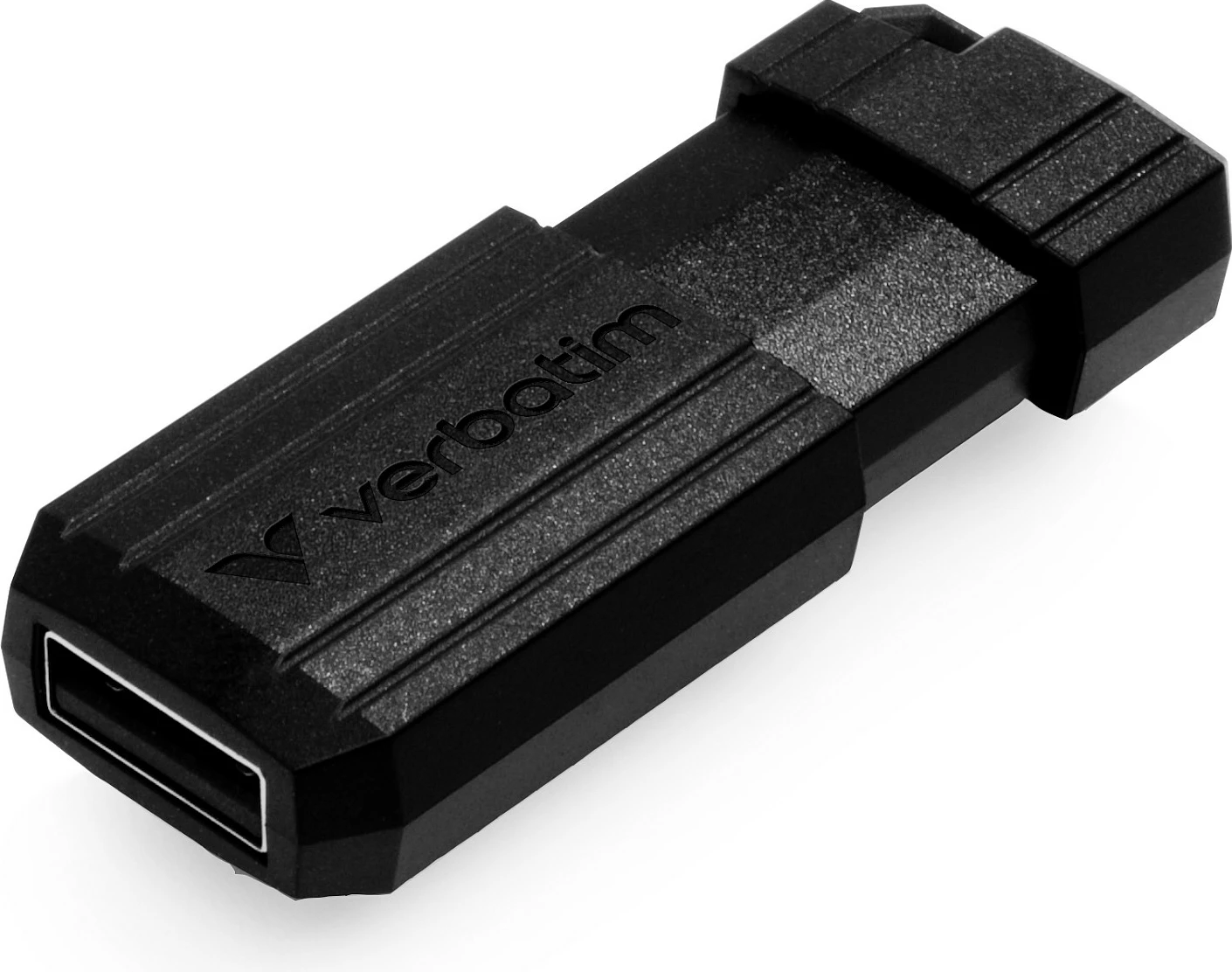 USB memorje Verbatim PinStripe 64GB, USB-A 2.0, slide, e zezë