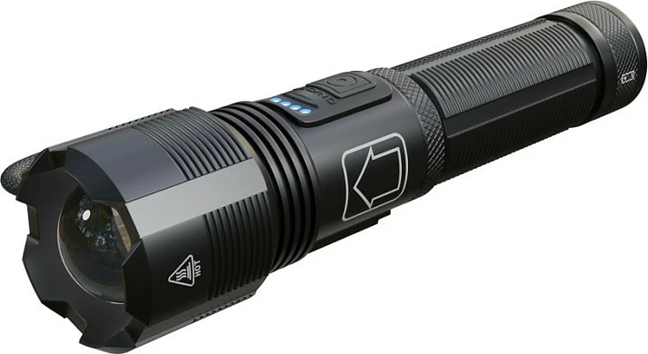Fener dore Extralink EX.30806, SMD LED, 1000 lm, karikim USB, e zezë