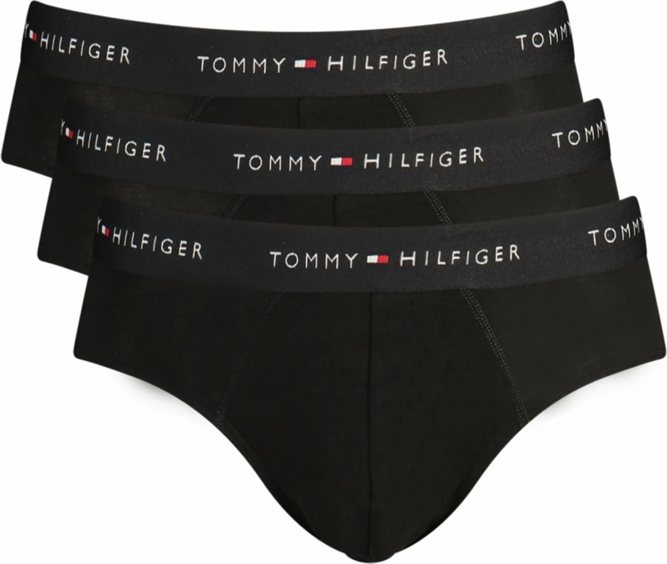 Të brendshme për meshkuj Tommy Hilfiger tri-pack, të zeza