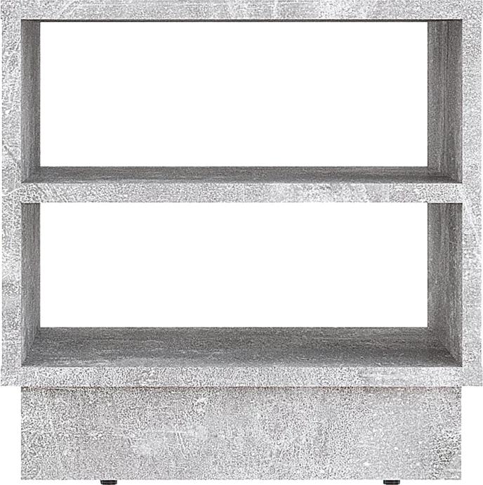 Komodinë nate Mason melaminë ngjyrë mermeri gri 40x32x40cm