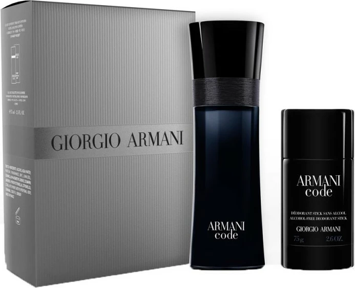 Set Giorgio Armani, Eau De Toilette + Deo Armani Code, 2 x 75 ml