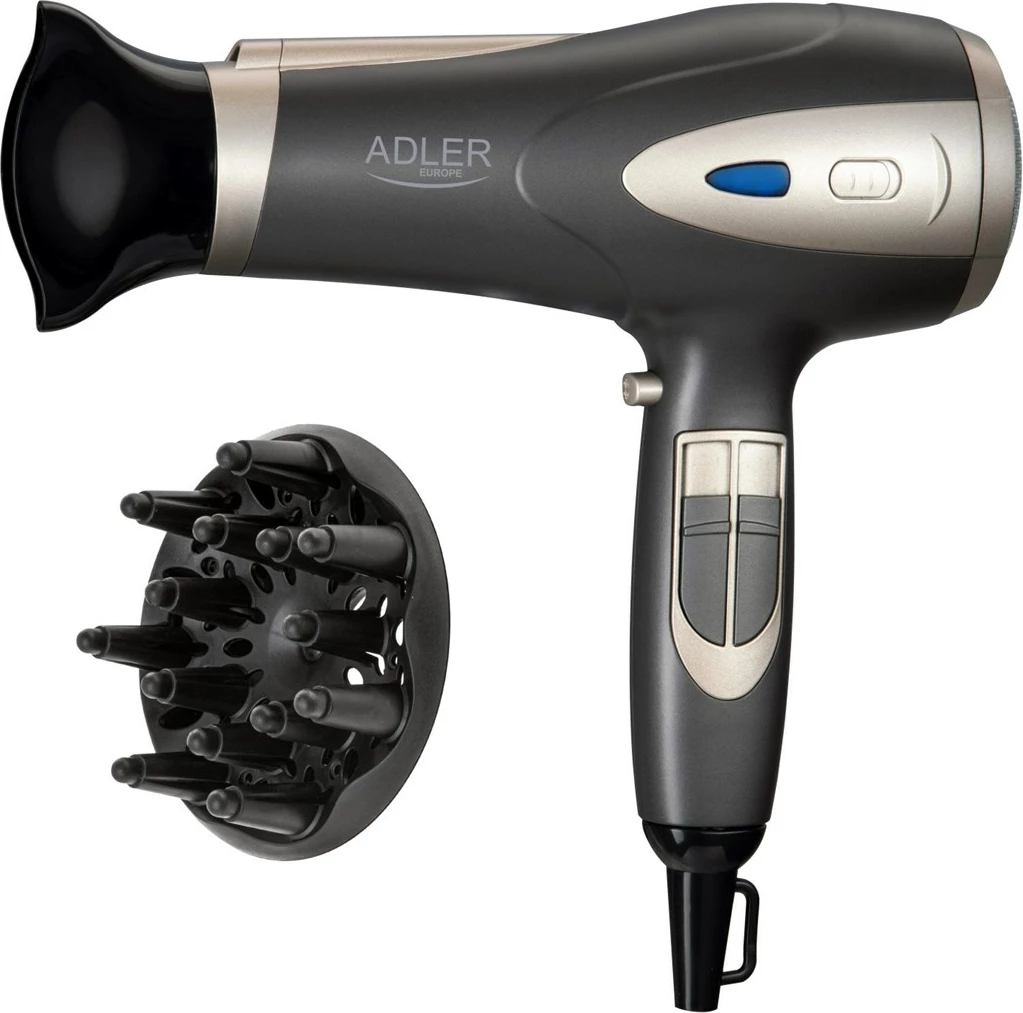 Tharëse flokësh Adler AD 2248gc, 1800 W, e zezë