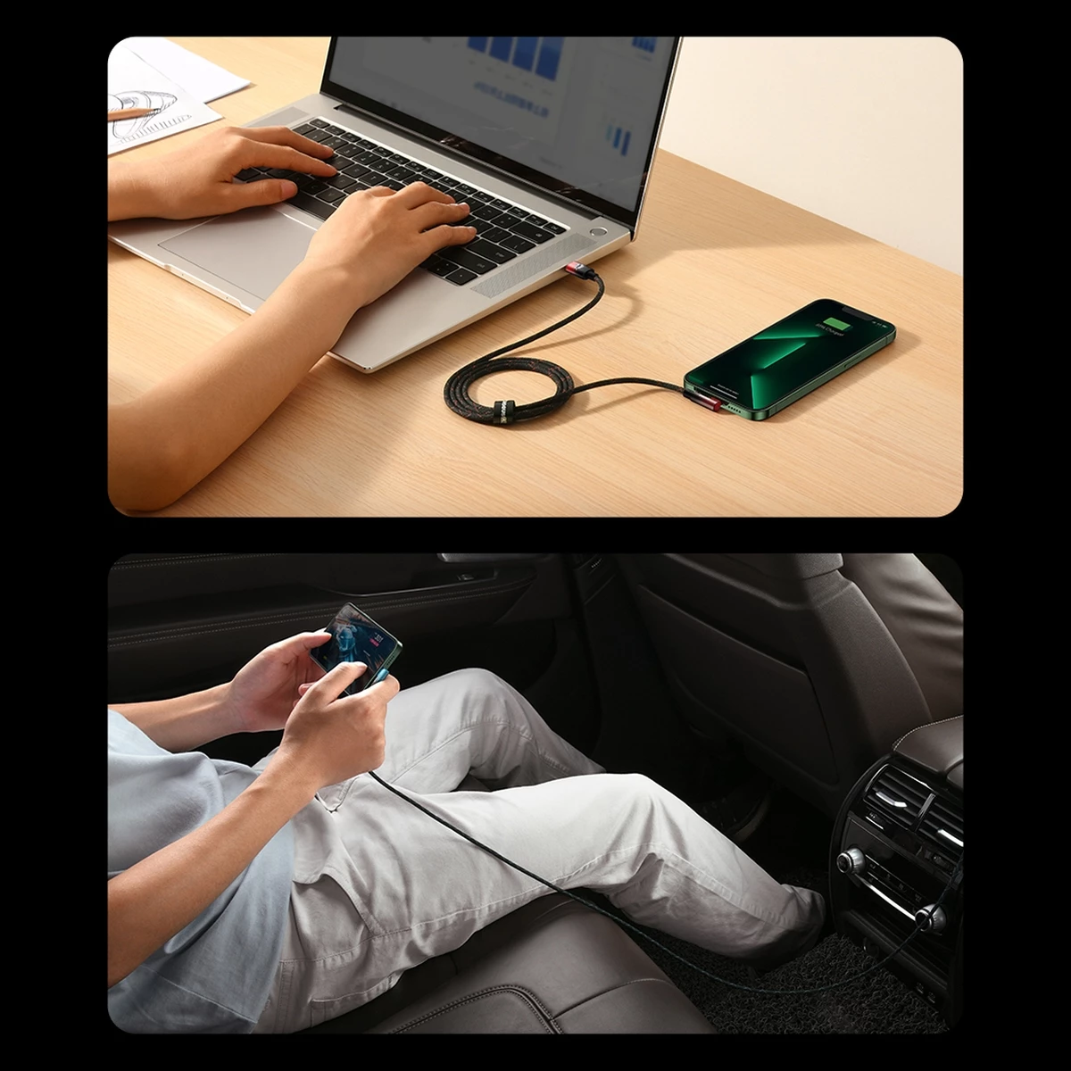 Kabllo Baseus MVP 2, USB-C në Lightning, 1m, 20W, Kuqe
