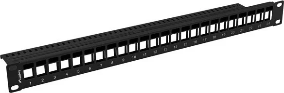 Patch panel LANBERG PPKS-1024-B, 24 porta, 19"/1U, i zi