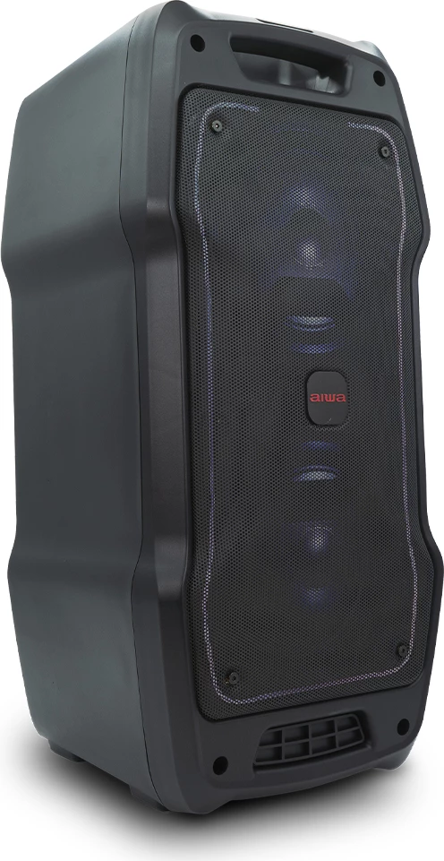 Altoparlant Bluetooth Aiwa KBTUS-400 50W RMS / 400W PMPO me RGB LED, set me 2 mikrofonë + telekomandë, i zi