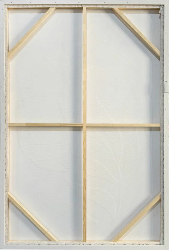 Pikturë dekorative HUSK me kornizë, kanavacë, bezhë e bardhë, 82.6x4.3x122.6cm