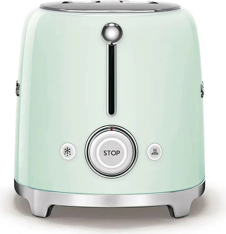 Toster Smeg TSF01PGEU 950W, 2 slota, pop-up, jeshile pastel
