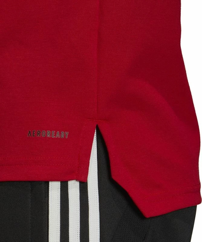 Maicë polo adidas për meshkuj, e bardhë me të kuqe [Madhësia: XS]