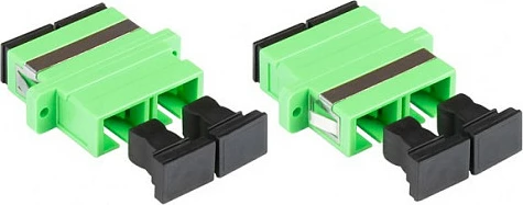 Adapter fibër optike GoodConnections Alcasa LW-K205, SC/APC F/F, OS2 single-mode, i gjelbër