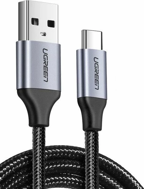 Kabllo USB Ugreen US288 (60127) USB-A në USB-C, 1.5 m, USB 2.0, 3A, e zezë