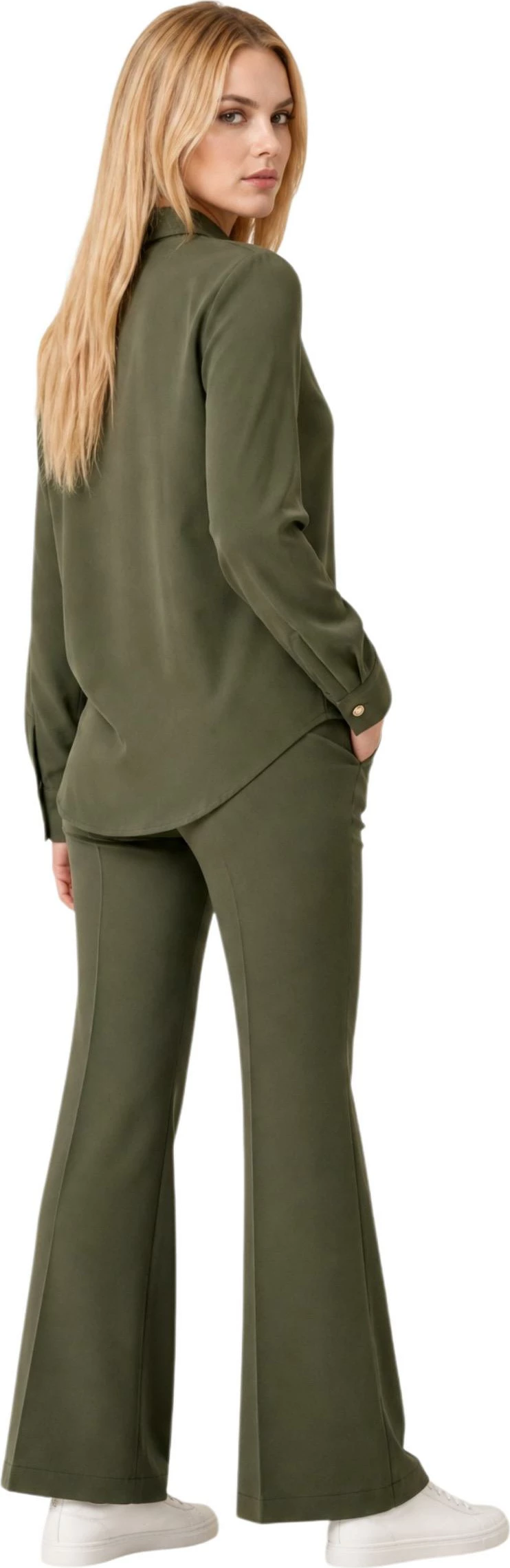 Këmishë overshirt për femra I am 33067, jeshile ulliri [Madhësia: XS]