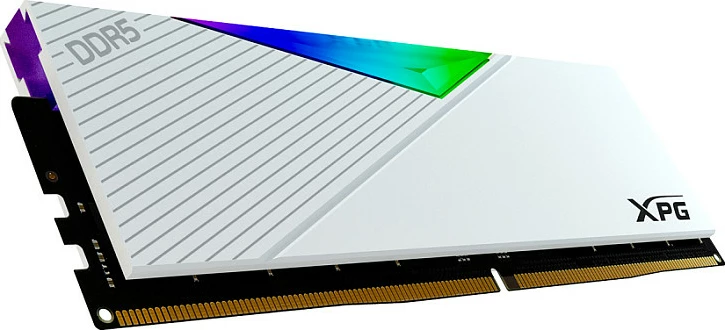 RAM Memorje ADATA XPG LANCER, 64GB (2x32GB) DDR5 6000MHz CL39, RGB, e bardhë