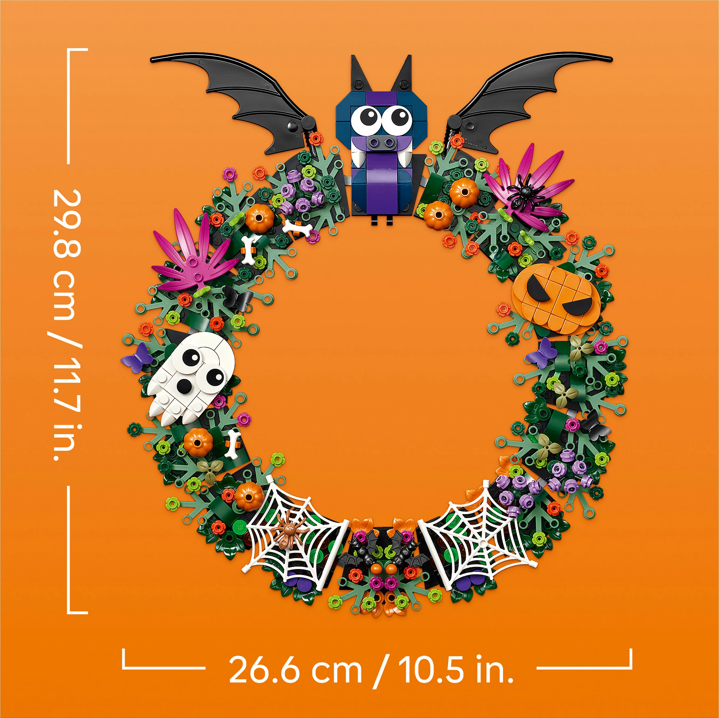 Set LEGO Halloween Wreath 40825, 617 copë, 12+, shumëngjyrësh
